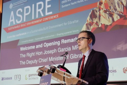 Deputy Chief Minister unveils Aspire Conference on a Sustainable Built Environment for Gibraltar